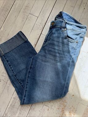 Liverpool Jeans Company Women's Skinny Jeans Capris in Faded Blue
